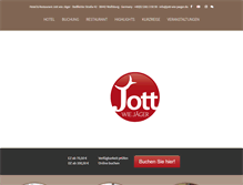 Tablet Screenshot of hotel-jaeger-wolfsburg.de